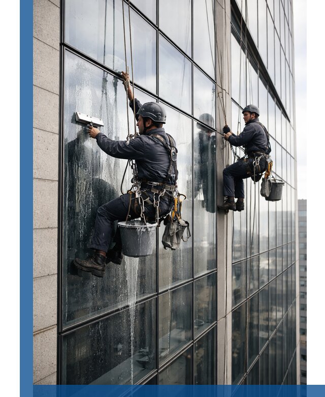 Профессиональная мойка стеклянных фасадов зданий в Балашове