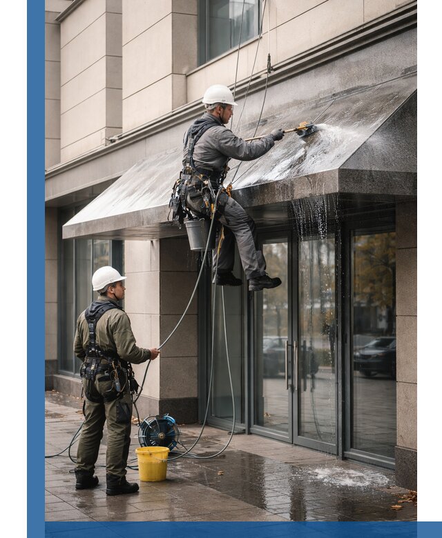 Профессиональная мойка козырьков и навесов в Балашове