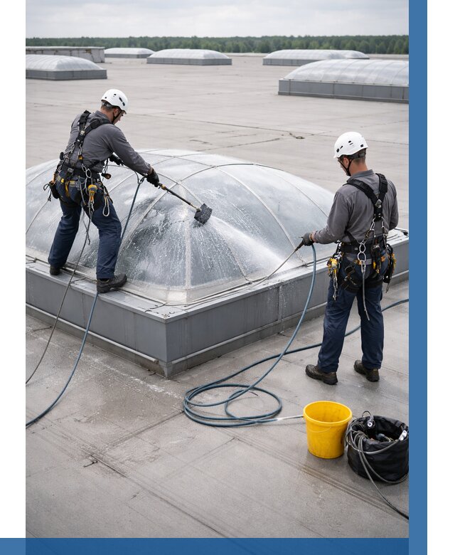 Мойка зенитных фонарей в Балашове, заказать от 4576 р. | ВЫСОТНИК-Бла