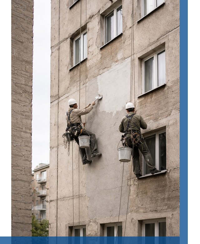 Косметический ремонт фасада в Балашове от 1119 р. | ВЫСОТНИК-Бла