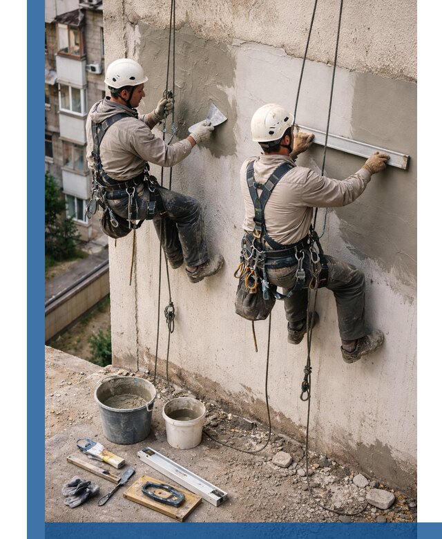 Комплексный ремонт штукатурного фасада с гарантией в Балашове