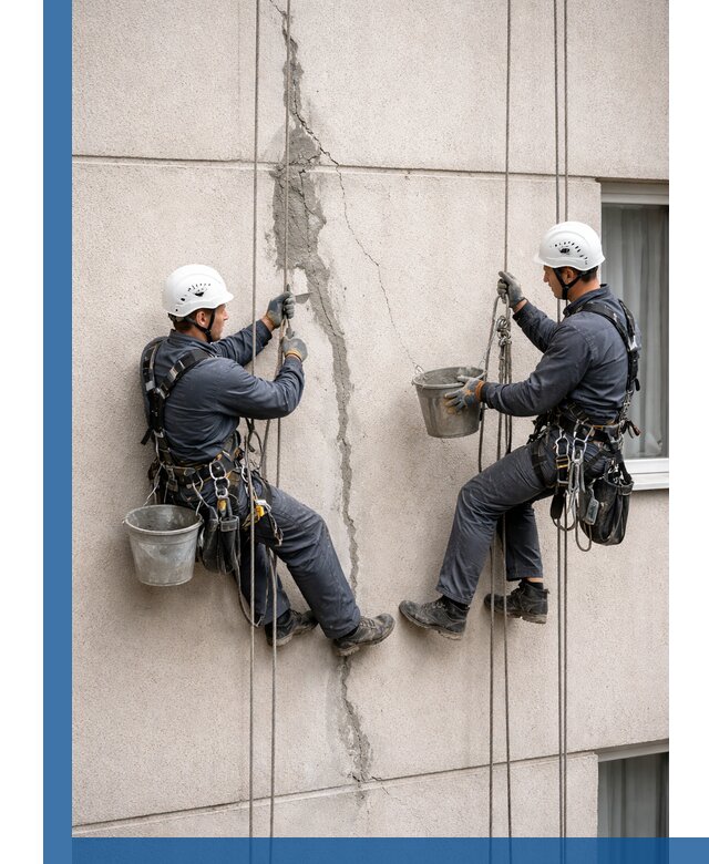 Заделка трещин на фасаде в Балашове с гарантийным ремонтом