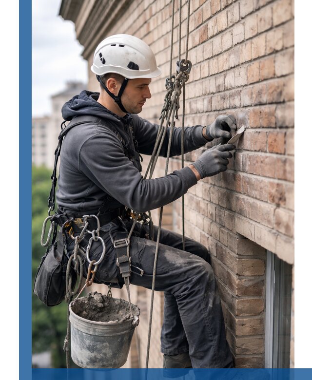 Качественный ремонт кирпичной кладки фасада в Балашове с гарантией