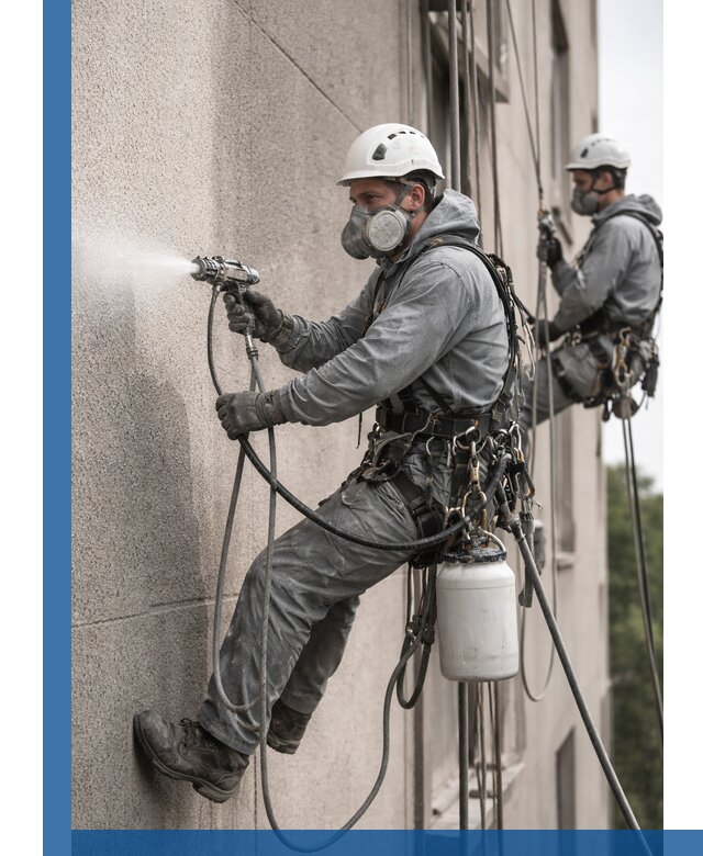 Безвоздушная покраска фасадов зданий в Балашове профессионально