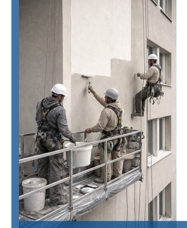 Покраска оштукатуренного фасада в Балашове под ключ с гарантией