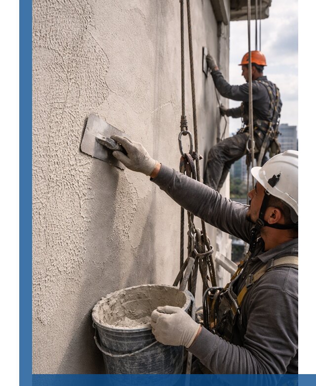 Декоративная штукатурка фасада с утеплением и защитой в Балашове
