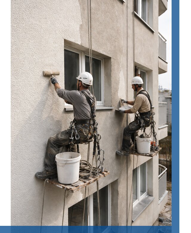 Нанесение короеда на фасад в Балашове от 458 р. | ВЫСОТНИК-Бла