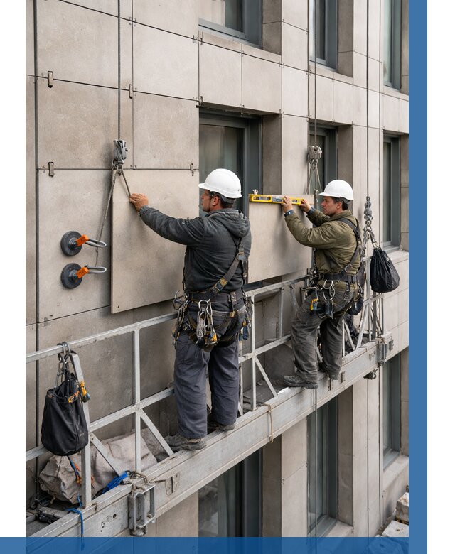 Монтаж керамогранита на фасад в Балашове от 2542 р. | ВЫСОТНИК-Бла