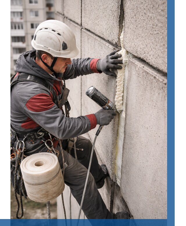 Утепление межпанельных швов в Балашове от 712 р. | ВЫСОТНИК-Бла