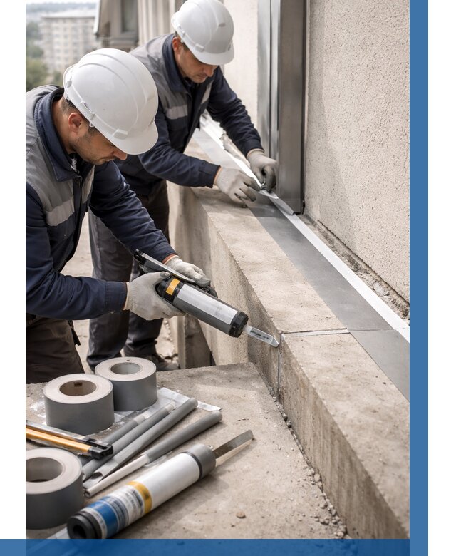 Герметизация примыкания балкона в Балашове от 4576 р. | ВЫСОТНИК-Бла