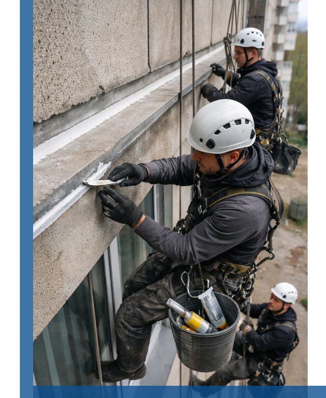 Герметизация примыкания балкона в Балашове под ключ с гарантией