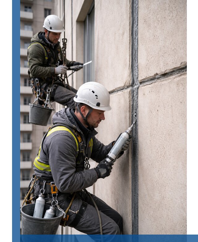 Герметизация деформационных швов фасада в Балашове качественно