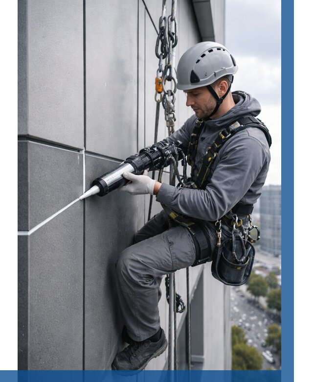 Герметизация стыков фасадных панелей в Балашове от 6610 р.| ВЫСОТНИК-Бла