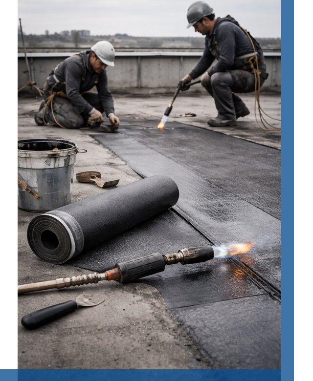 Ремонт рулонной кровли в Балашове от 661 р. | ВЫСОТНИК-Бла