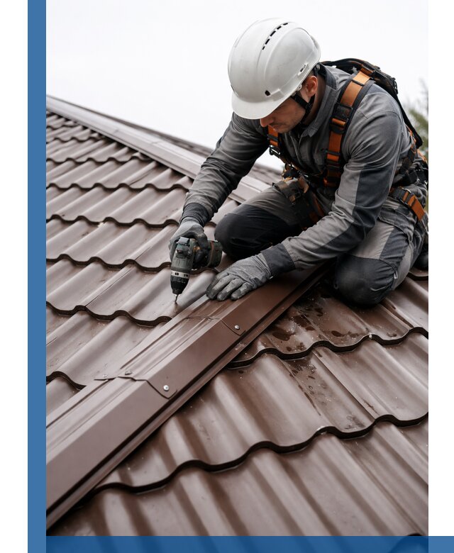 Ремонт металлочерепицы на крыше в Балашове профессионально