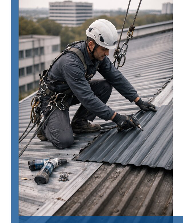 Ремонт профнастила на кровле в Балашове, работы под ключ