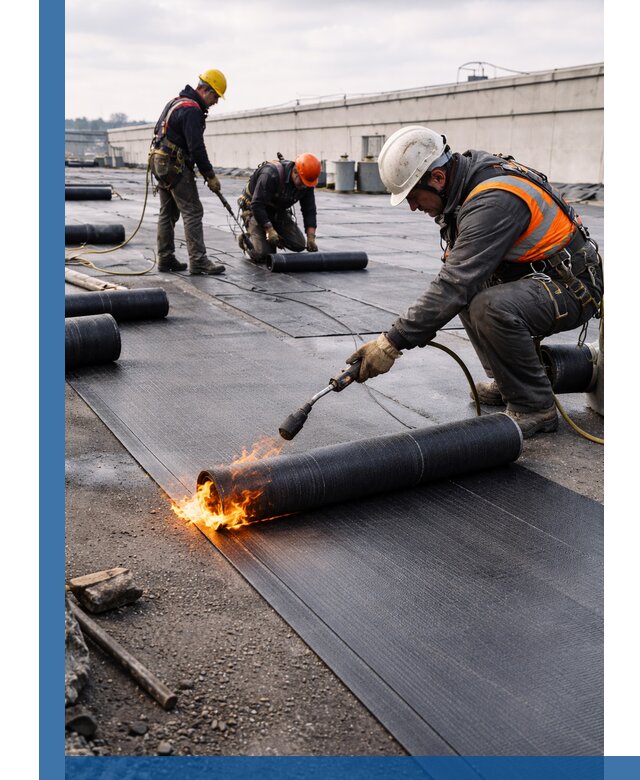 Монтаж наплавляемой кровли в Балашове профессионально