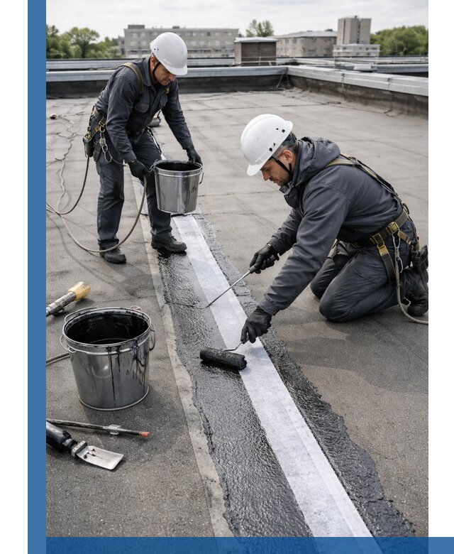 Гидроизоляция кровли мастикой в Балашове надежная защита