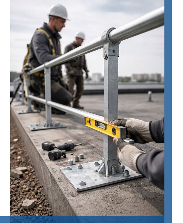 Монтаж кровельного ограждения в Балашове от 1220 р. | ВЫСОТНИК-Бла