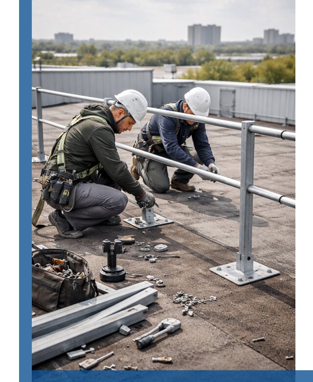 Монтаж кровельного ограждения в Балашове под ключ с гарантией