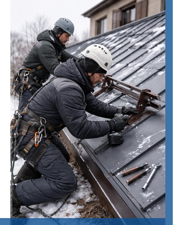 Монтаж снегозадержателей в Балашове от 458 р. | ВЫСОТНИК-Бла