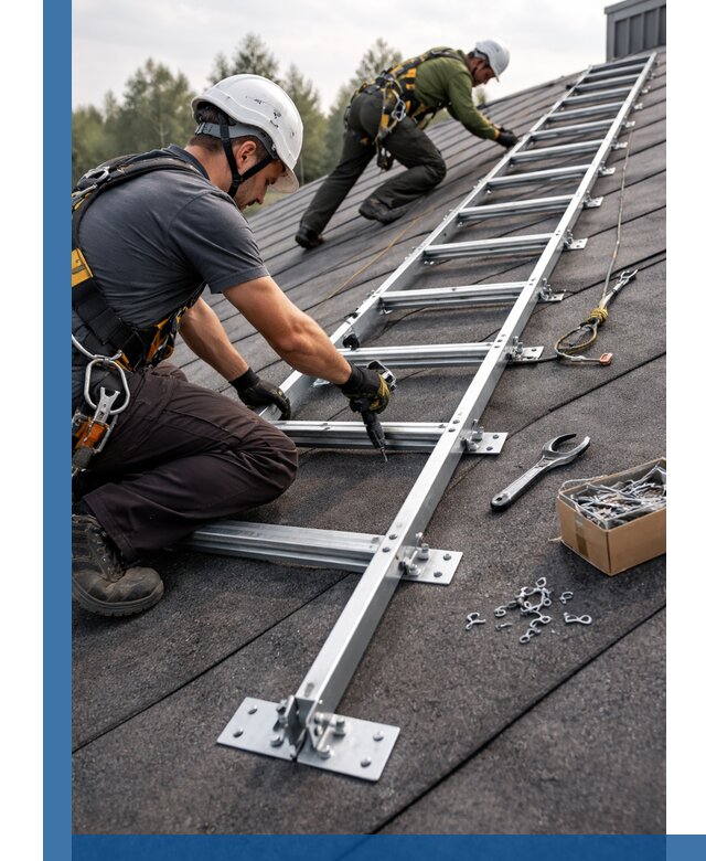 Профессиональный монтаж кровельной лестницы в Балашове под ключ