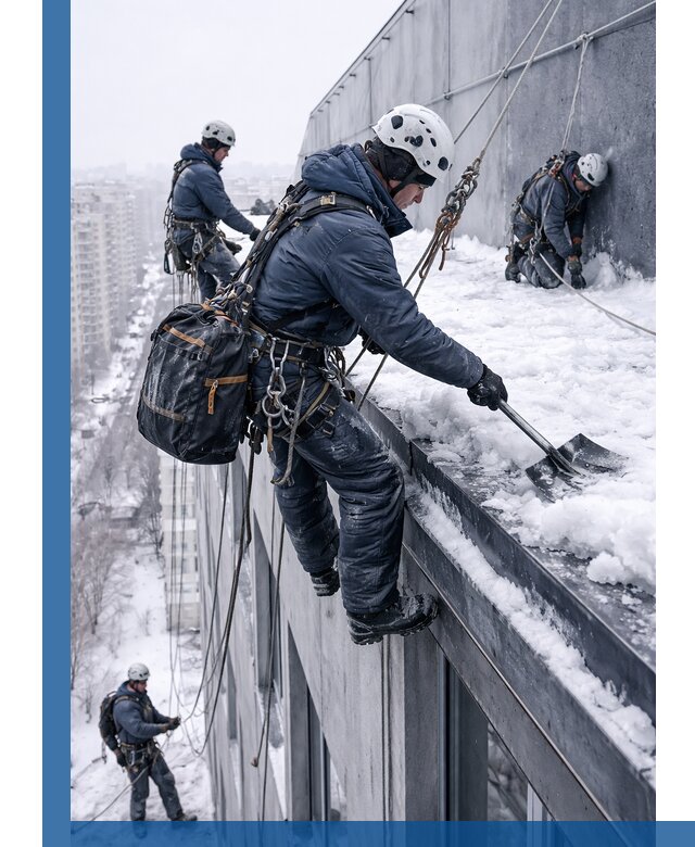 Абонентское обслуживание кровли зимой в Балашове регулярный уход