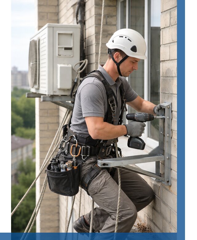 Установка кронштейнов кондиционера в Балашове от 3559 р. | ВЫСОТНИК-Бла