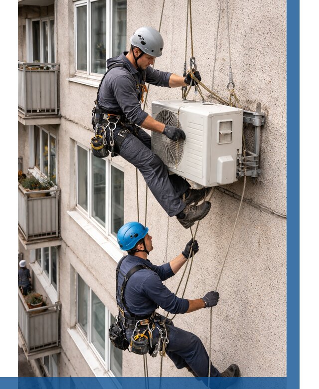 Перенос внешнего блока кондиционера в Балашове от 9152 р.| ВЫСОТНИК-Бла