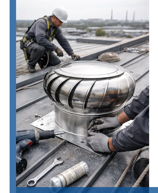 Установка дефлекторов на кровле в Балашове профессионально