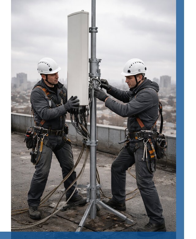 Монтаж антенн связи на крыше в Балашове от 8644 р. | ВЫСОТНИК-Бла