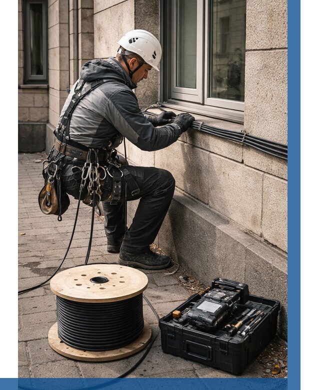 Прокладка оптоволоконного кабеля в Балашове от 814 р. | ВЫСОТНИК-Бла