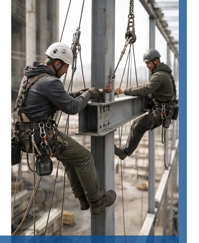 Монтаж металлоконструкций на высоте в Балашове от 3559 р. | ВЫСОТНИК-Бла