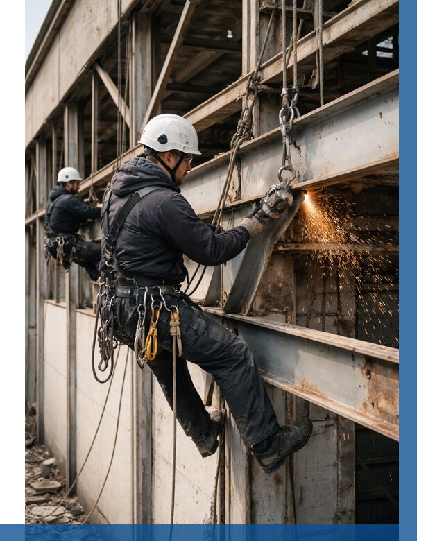 Демонтаж металлоконструкций на высоте в Балашове от 6610р. |ВЫСОТНИК-Бла