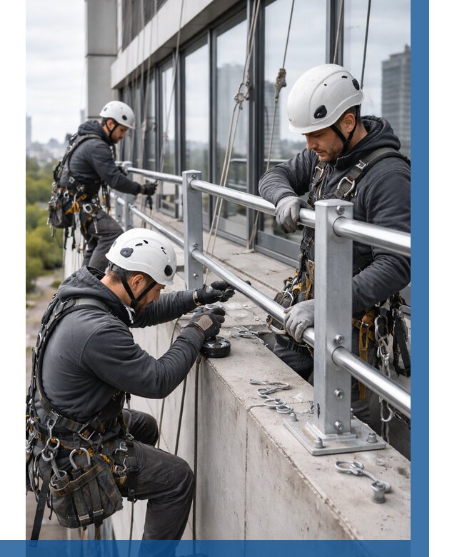 Монтаж ограждений на высоте в Балашове, от 1220 р. | ВЫСОТНИК-Бла