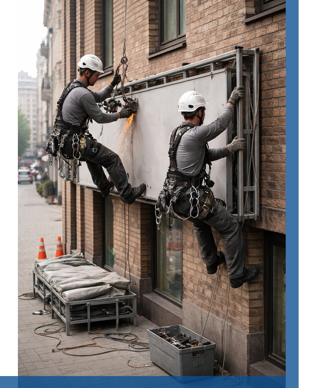 Демонтаж рекламной вывески в Балашове от 6610 р. | ВЫСОТНИК-Бла