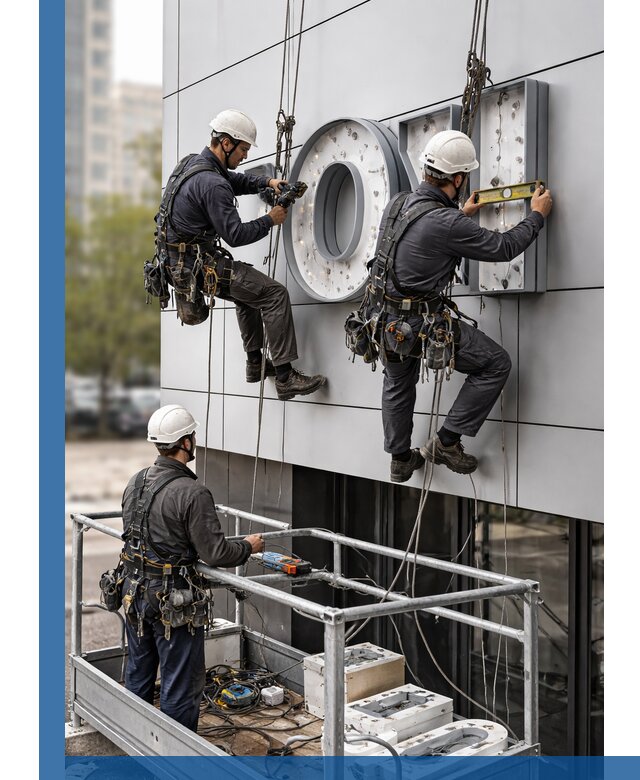 Профессиональный монтаж световых букв в Балашове под ключ
