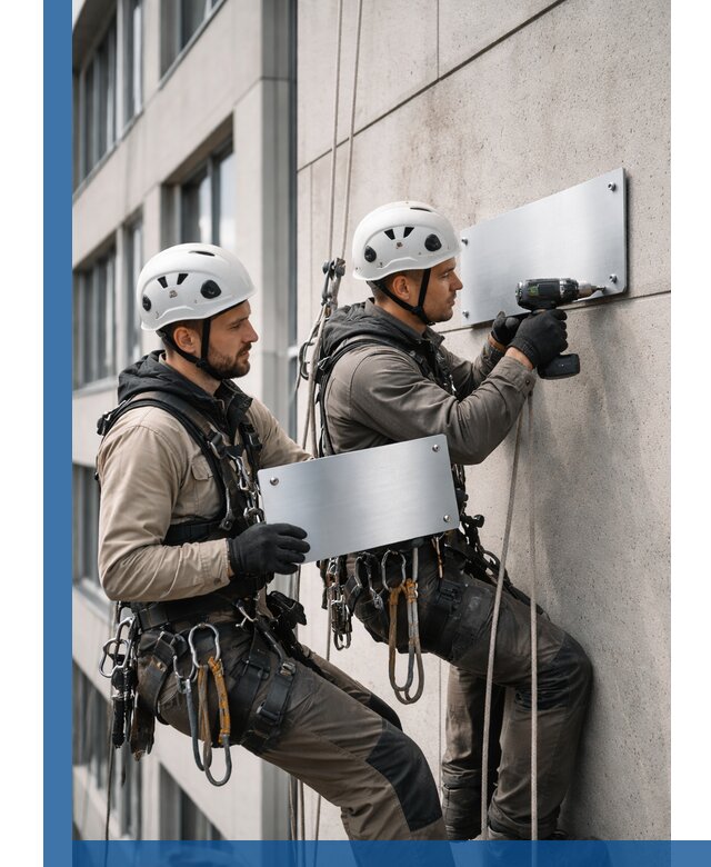 Монтаж табличек и указателей в Балашове для зданий и сооружений