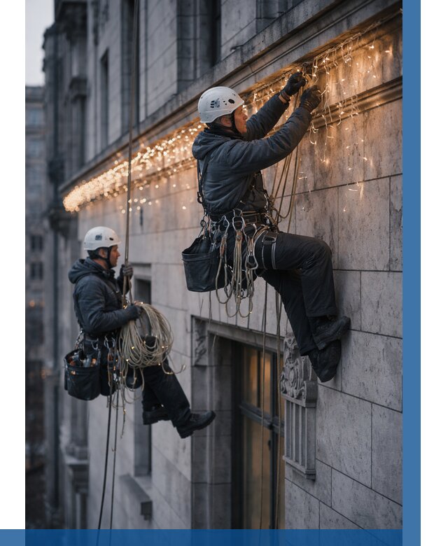 Монтаж новогодней иллюминации в Балашове от 8644 р. | ВЫСОТНИК-Бла