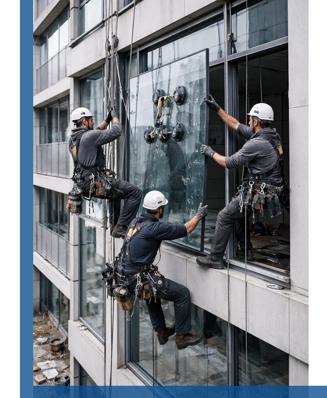 Фасадное остекление и монтаж витражей зданий в Балашове под ключ