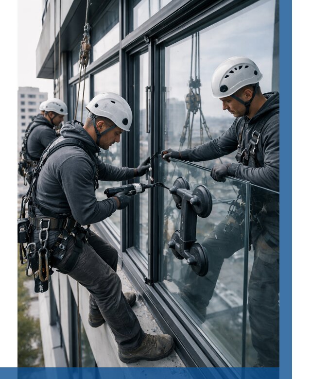 Витражное остекление зданий в Балашове от 3559 р. | ВЫСОТНИК-Бла