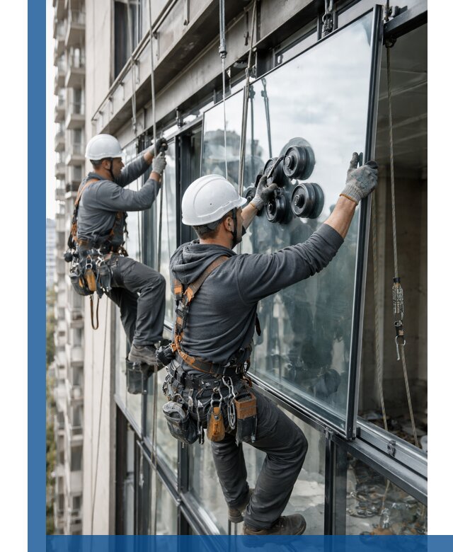 Витражное остекление фасадов и лоджий в Балашове под ключ