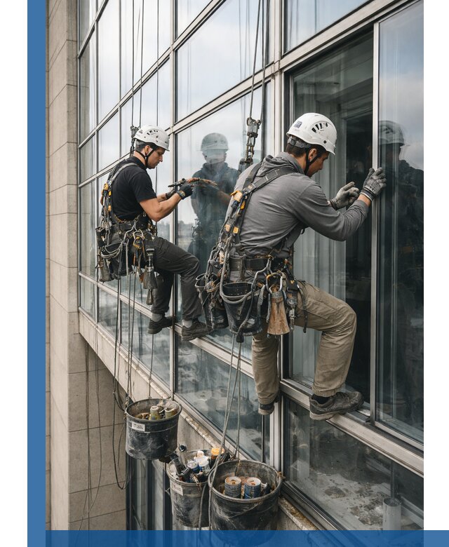 Ремонт витражных конструкций и фасадного остекления в Балашове