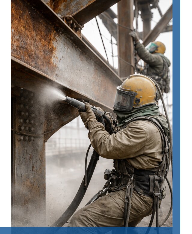 Пескоструйная очистка металлоконструкций в Балашове по 610 р.  ВЫСОТНИК-Бла