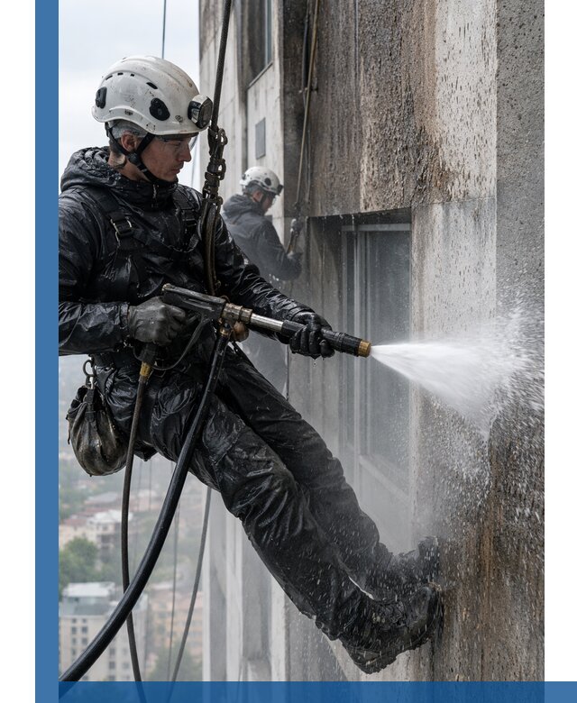 Гидроструйная очистка фасадов и конструкций в Балашове