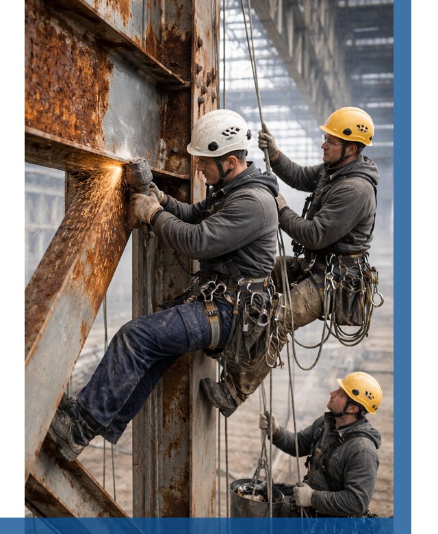 Зачистка металла от ржавчины в Балашове от 356 р. | ВЫСОТНИК-Бла