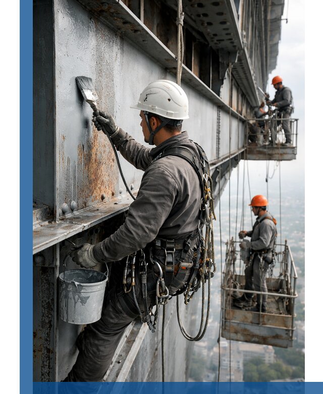 Покраска металлоконструкций на высоте в Балашове профессионально