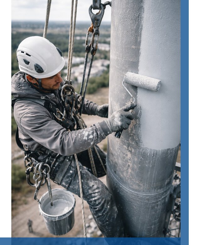 Покраска мачт связи под ключ в Балашове от 864 р. | ВЫСОТНИК-Бла