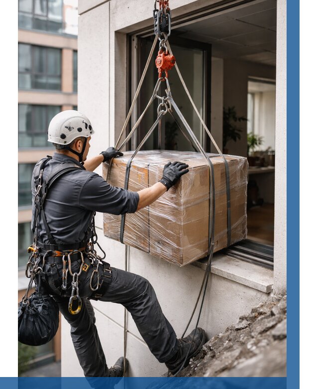 Подъем груза через окно в Балашове от 4576 р. | ВЫСОТНИК-Бла