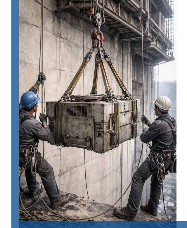 Такелажные работы на высоте, подъем и монтаж грузов в Балашове